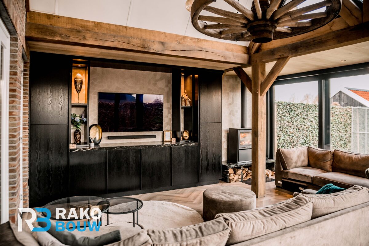 Woning verbouwing totaal met overkapping en aanbouw Rako bouw