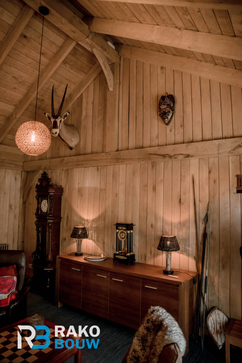 houten cabin, buitenverblijf, wood, industrial, relax, schuur rako bouw