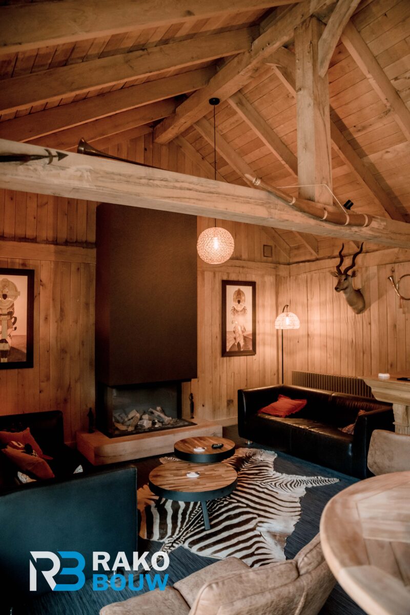 houten cabin, buitenverblijf, wood, industrial, relax, schuur rako bouw